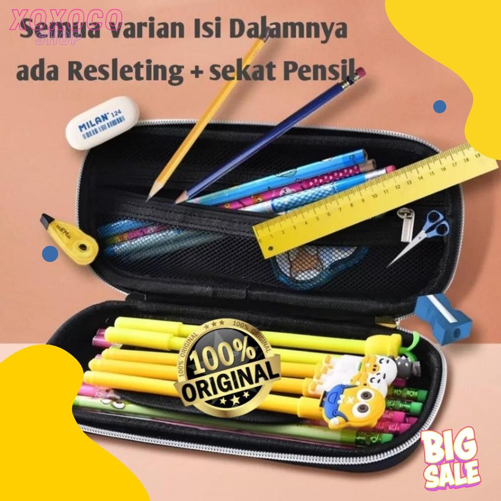 

Kotak Pencil Kartun 3D Timbul/ Tempat Pensil Anak Waterproof/ Kotak Pensil Anak Sekolah Diskon