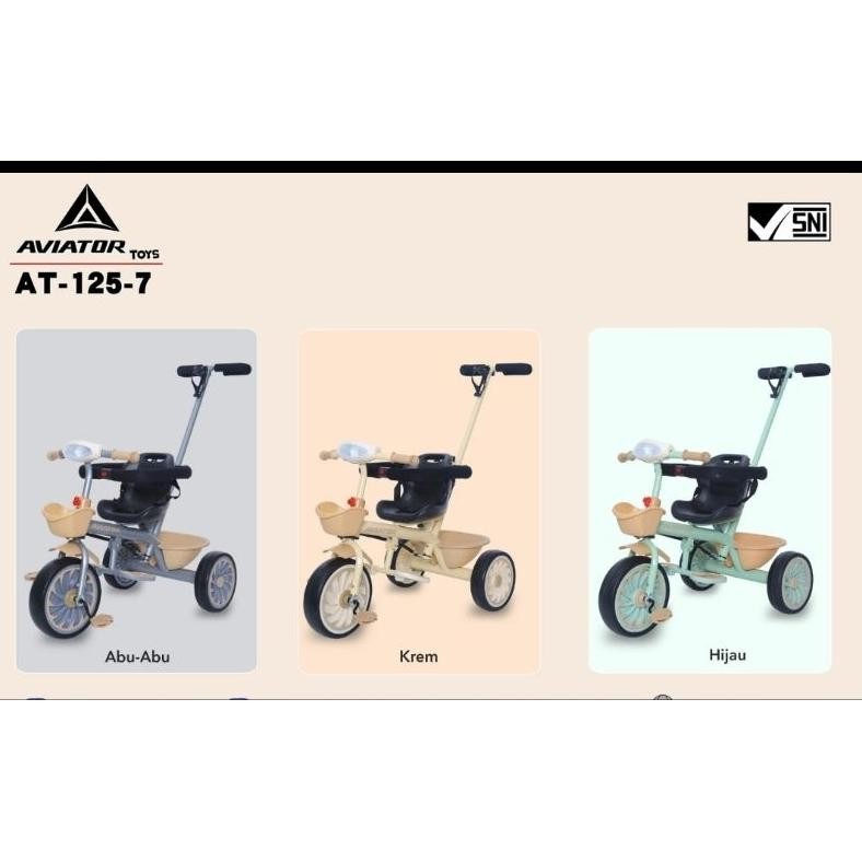 Terlaris Sepeda Anak Roda 3 (Tiga) Tricycle Stroller Aviator At-115 At 115 / At-112-7 At 112-7 / At-