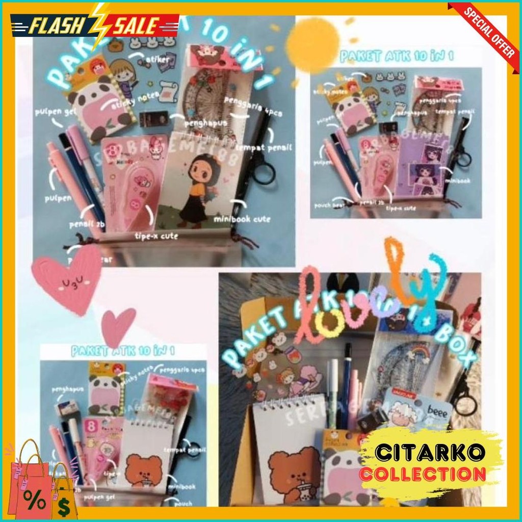 

Serbagemes88 - (Cod) Set Alat Tulis Lengkap 10 In 1 Karakter Lucu / Hampers Kado Gift Wisuda / Hadiah Alat Sekolah / Stationery Set Aesthetic / Paket Atk Aesthetic / Perlengkapan Sekolah Aesthetic Flash Sale! Diskon Hingga 70%