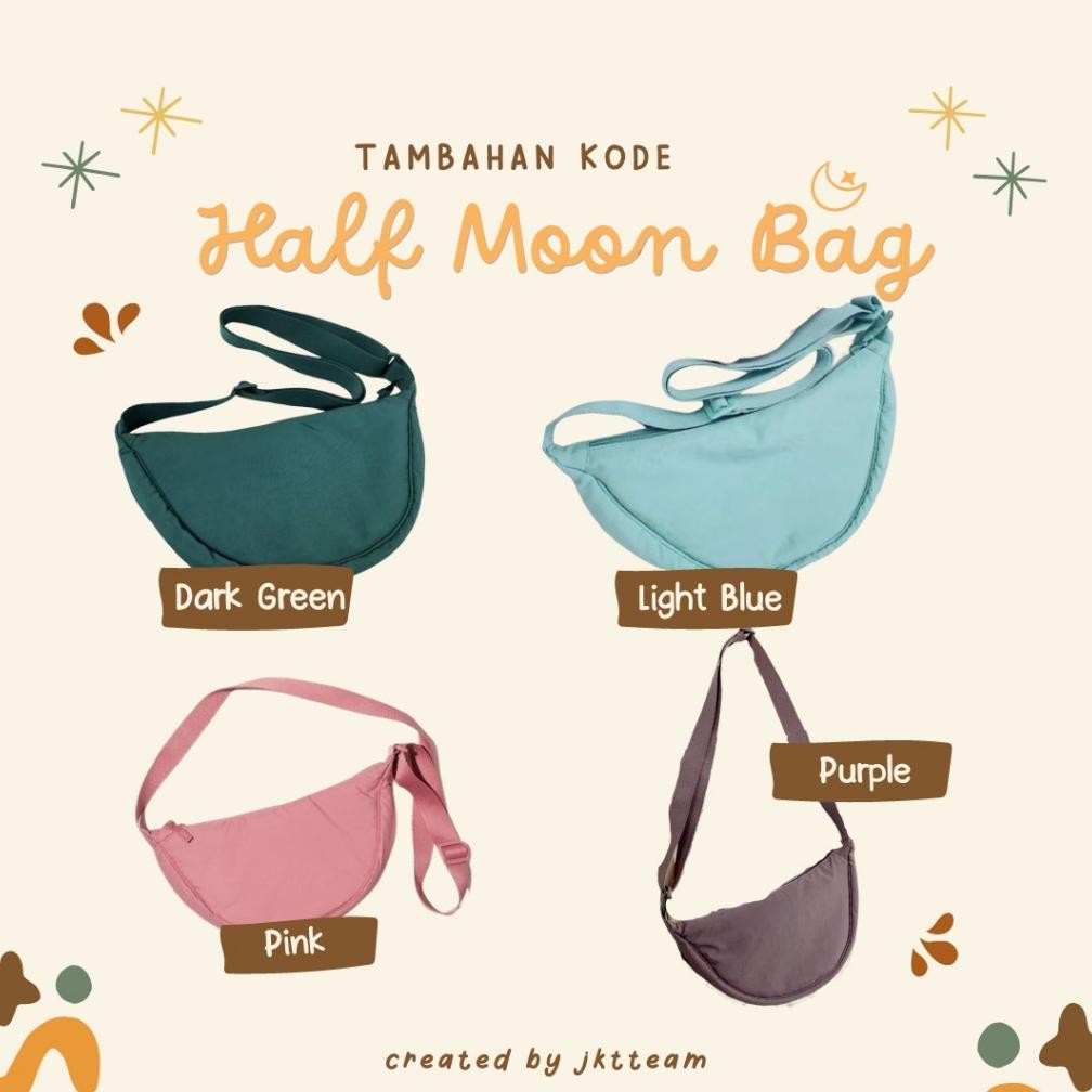 Special Waistbag ala Uniqlo Half Moon Bag Tas Selempang bahu slempang wanita Waist Bag Polos Unisex 