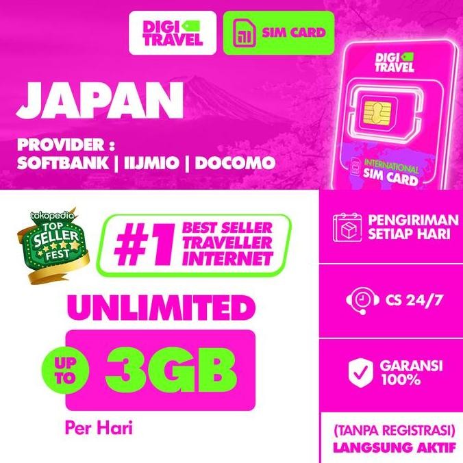 Sim Card Jepang Softbank Unlimited | Simcard Jepang Unlimited Internet | Sim Card Simcard Japan | Di