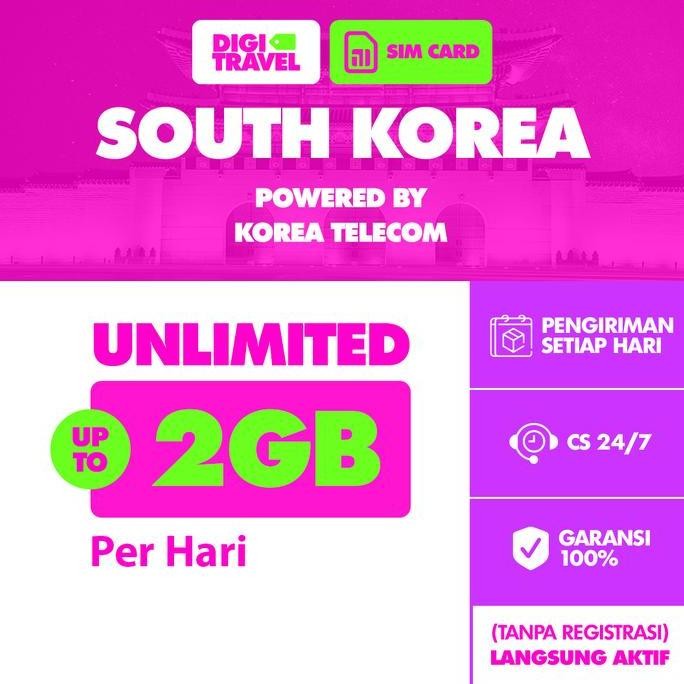 Sim Card Korea Selatan Unlimited | Simcard Korea Selatan | Sim Card Simcard South Korea Unlimited | 