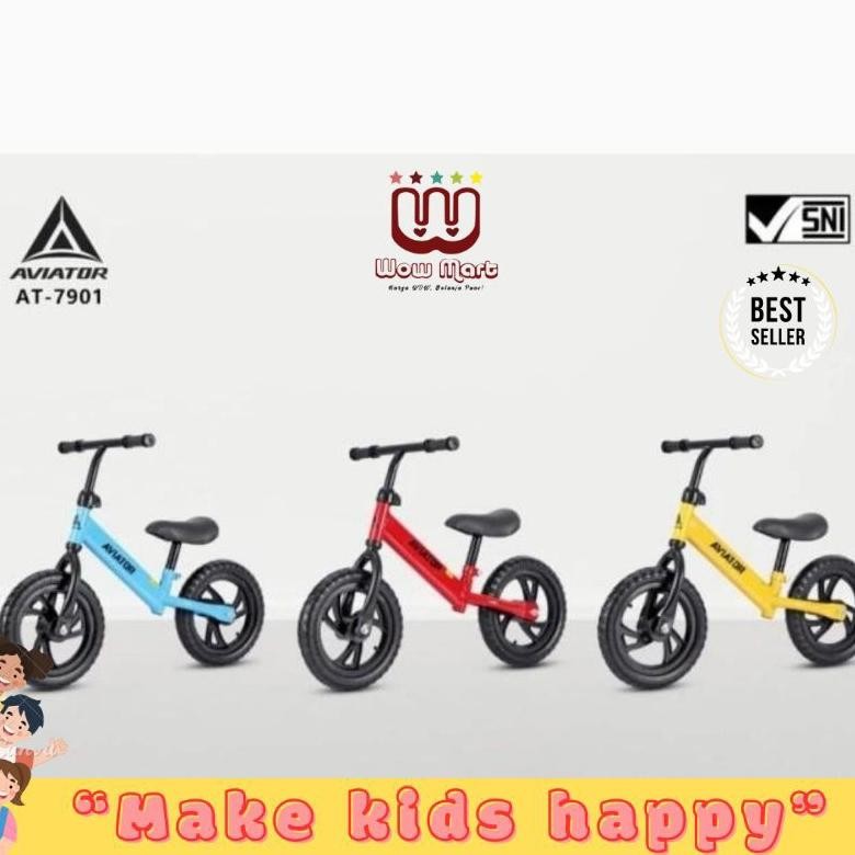 Terlaris Balance Bike Aviator At-7901 Sepeda Keseimbangan Anak