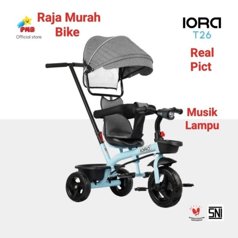Terlaris Sepeda Anak Roda Tiga Iora T25 Pmb Sepeda Stroller Roda Tiga Pmb Iora T25 Iora T26 Sepeda R