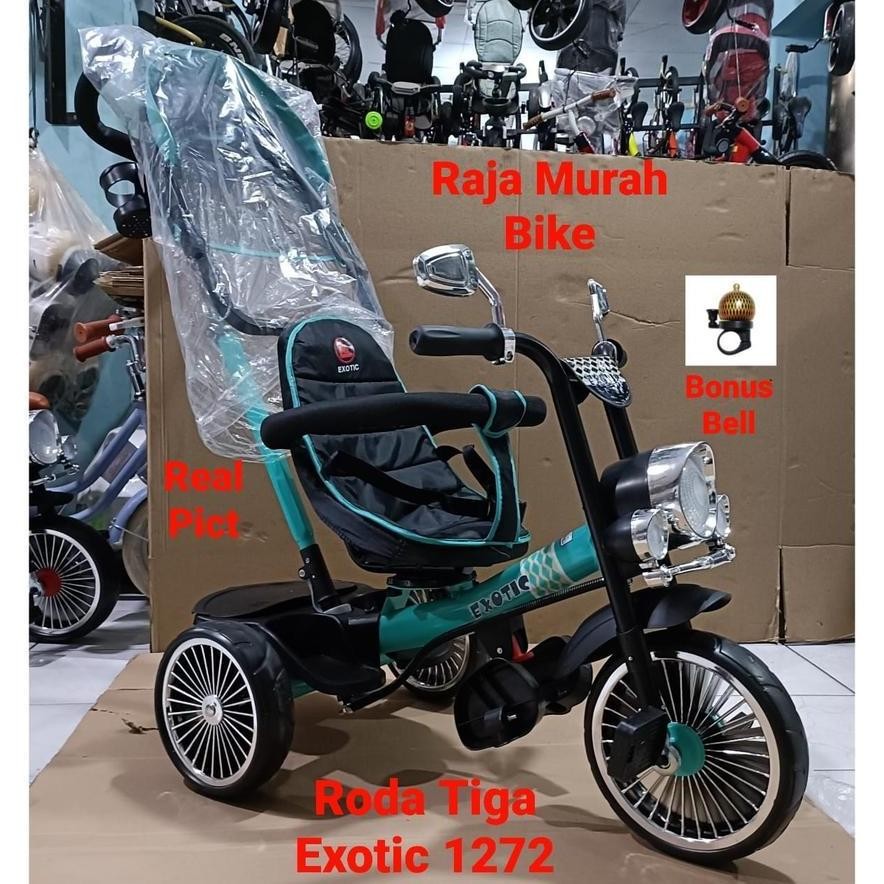 Terlaris Sepeda Anak Roda Tiga Exotic Et-1272 Sepeda Roda Tiga Exotic 1272