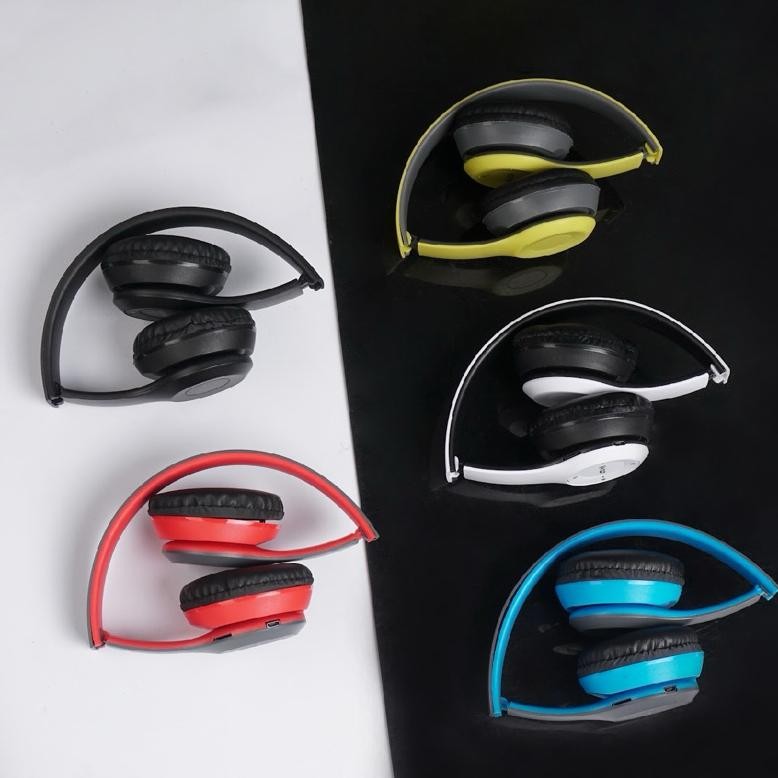 Terbaik HEADPHONE Bluetooth Gaming Headset Wireless Pro Bass P47 headset Bluetooth p47 headset bluet