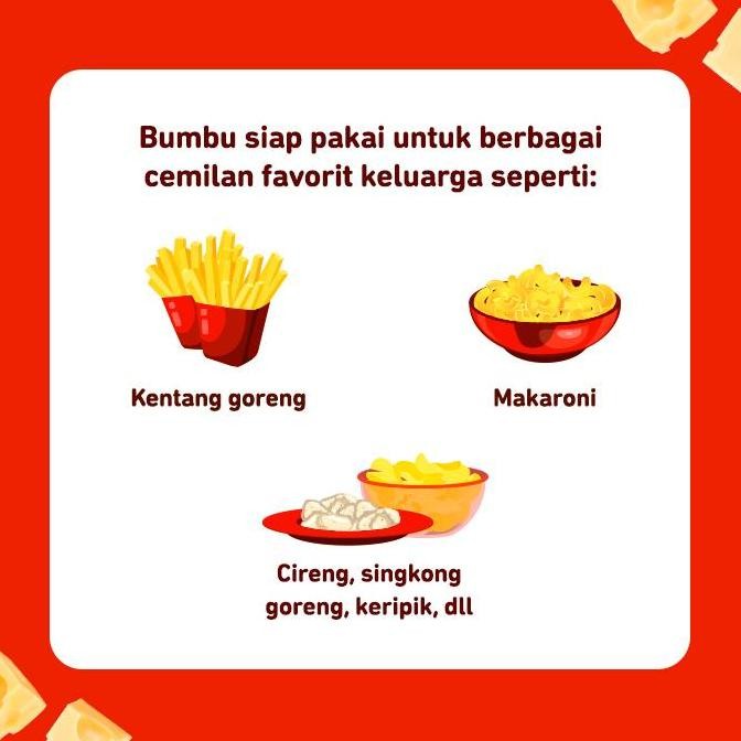 

Bumbu Indofood Kentang Goreng Rasa Keju 25 Gr GM