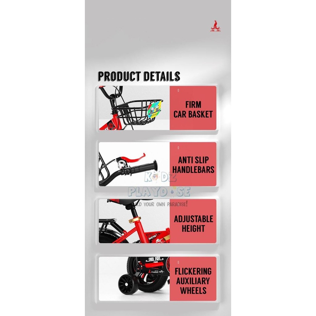 Sepeda Anak Lipat PHOENIX 12, 14 & 16 Inch [READY STOCK] EJ