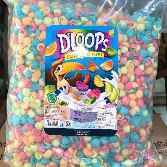 

D'Loops Dloops / Chocochips rasa buah/ Sereal Kiloan 1kg Nugi