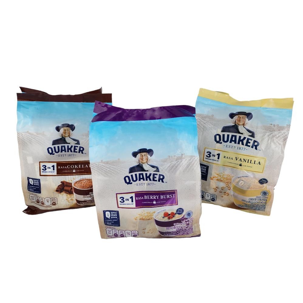 

Quaker Oat 3 IN1 - Netto 224 gr( 28gr x 8 bks) Nugi