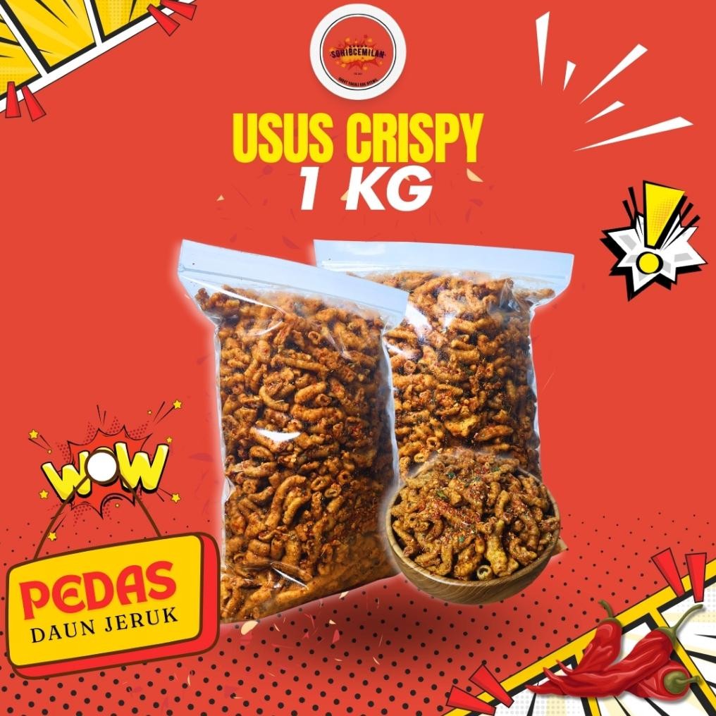 

Keripik Usus Ayam Crispy Pedas Daun Jeruk 1kg Nugi