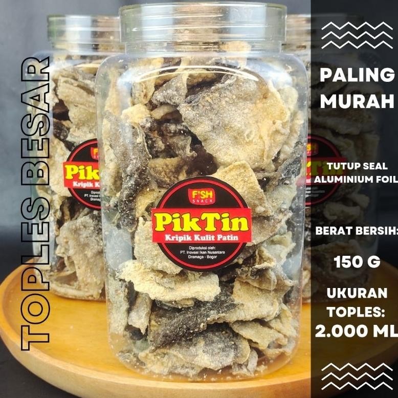 

Keripik kulit ikan patin | Fish Skin | kemasan toples ekonomis Nugi