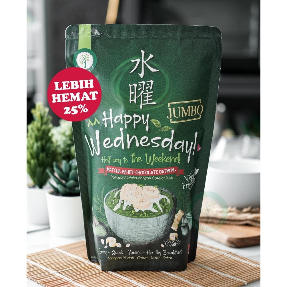 

HAPPY WEDNESDAY JUMBO - MATCHA WHITE CHOCOLATE OATMEAL 500GR Nugi