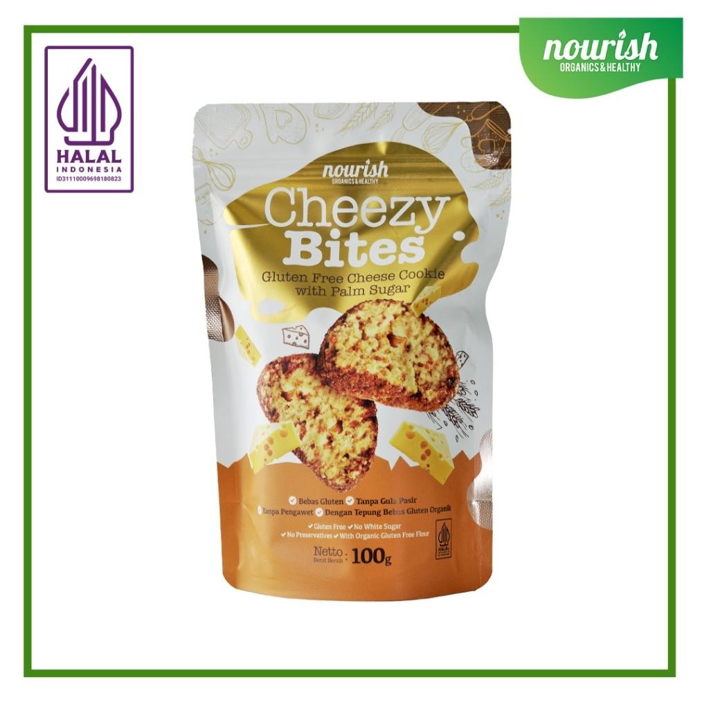 

Cheezy Bites (Gluten Free Cheese Cookies ) Kue Sehat 100gr Nugi
