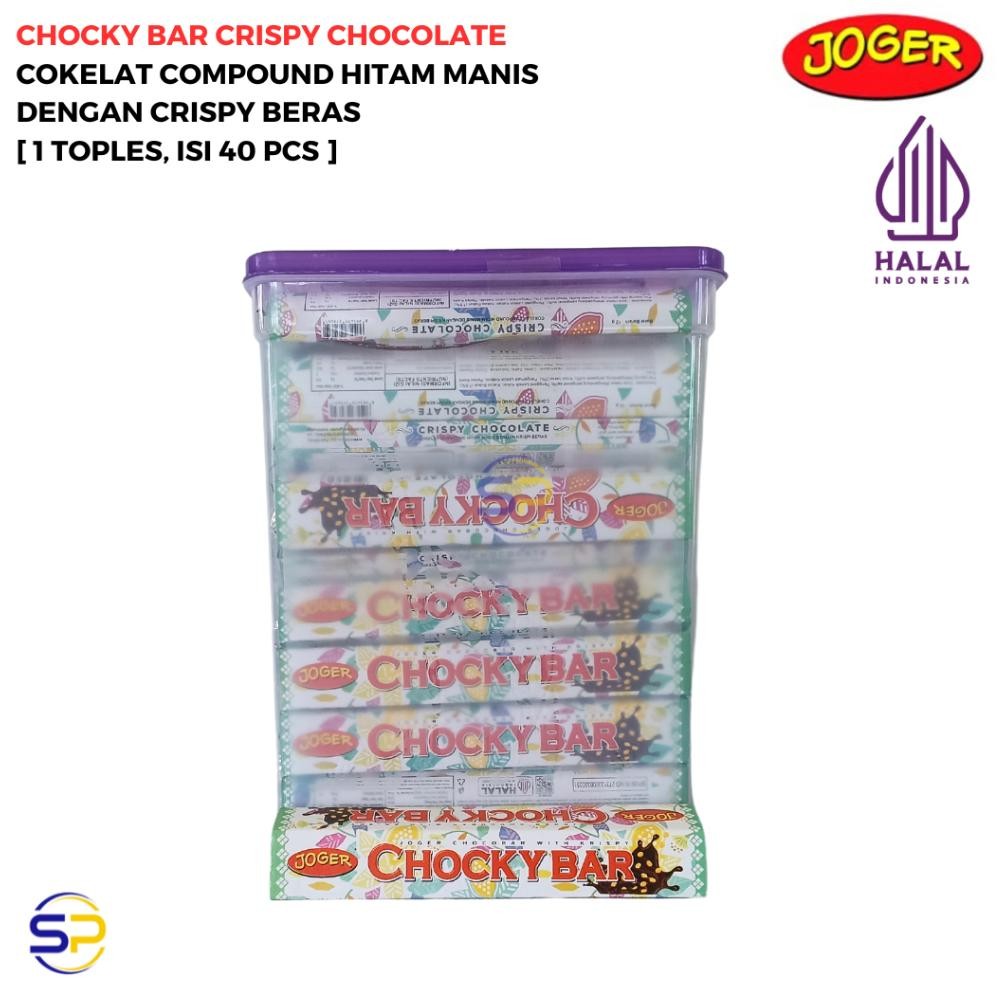 

JOGER CHOCKY BAR CRISPY CHOCOLATE [1 TOPLES, ISI 40 PCS] Nugi