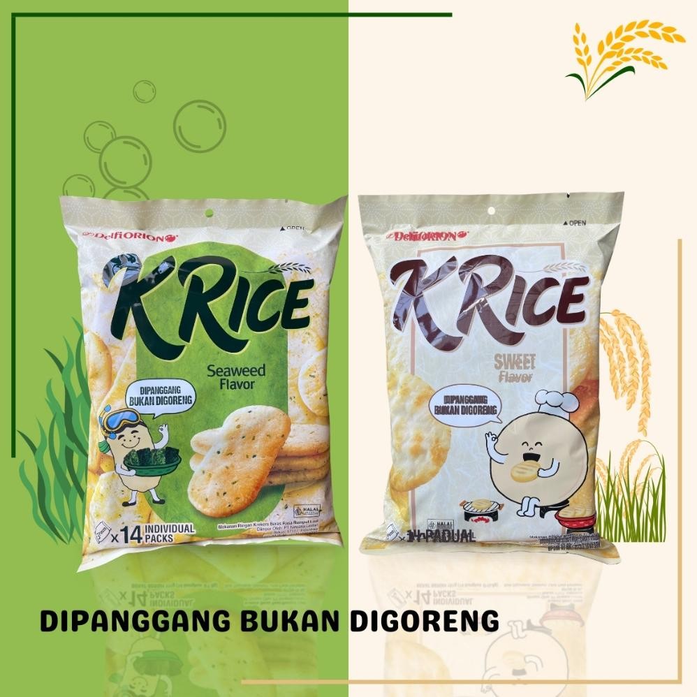 

TERLARIS DELFI ORION CRACKERS O'RICE K'RICE SEAWEED / SWEET SNACK BERAS ENAK MURAH Nugi