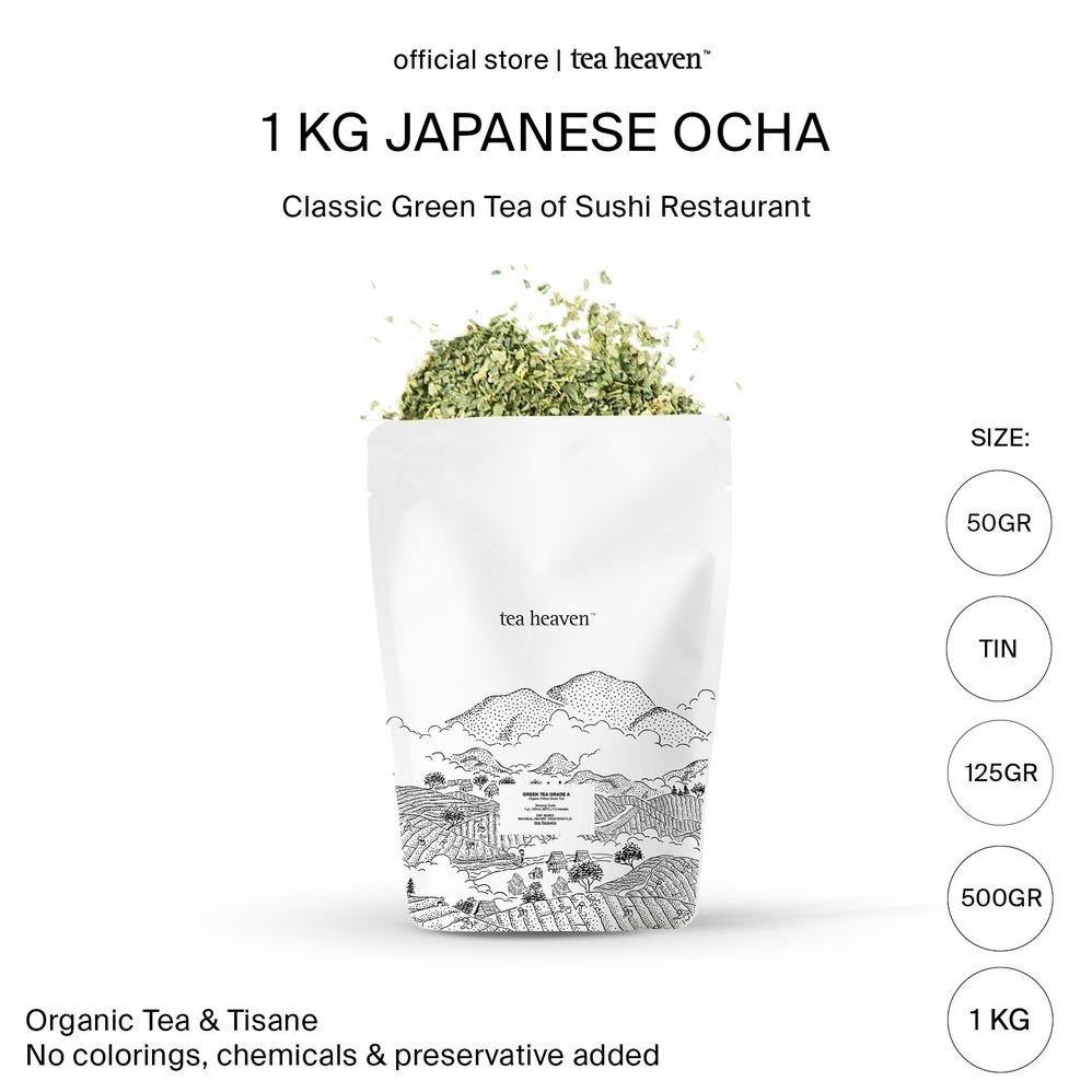 

Teh Hijau Jepang Ocha 1kg Japanese Green Tea Restaurant Resto Cafe 1 kilo Nugi