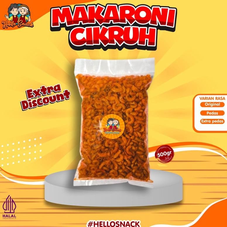 

PROMO !!! 500gr Makaroni Cikruh Pedas / Ext Pedas / Original Daun Jeruk. Nugi