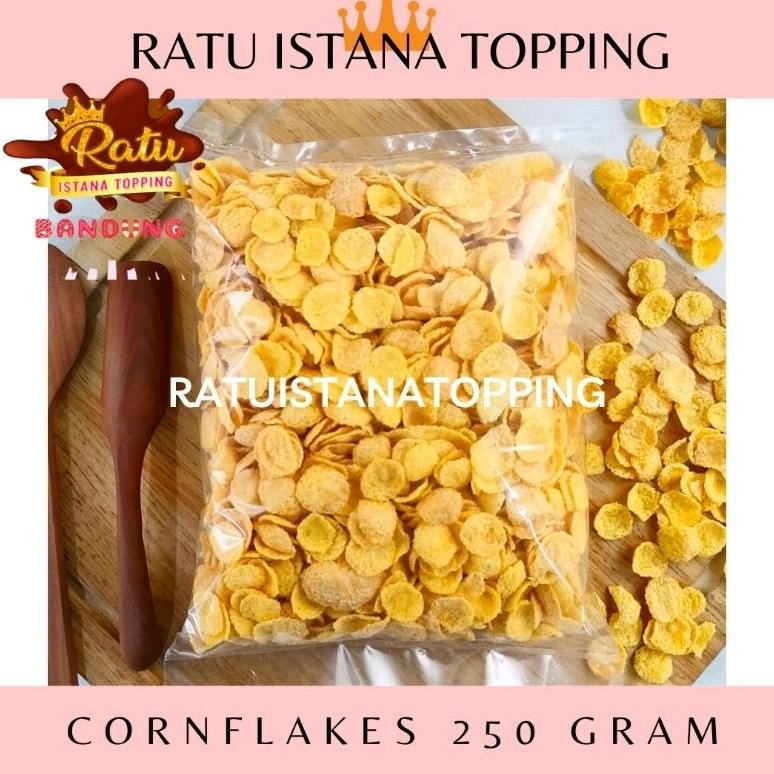 

CORNFLAKES ORIGINAL 250 GR REPACK CORNFLAKE SEREAL JAGUNG CRISPY TOPPING CEREAL CORN FLAKE Nugi