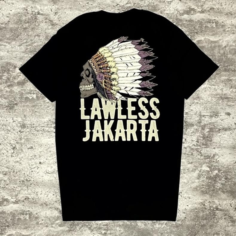 Promo Kaos CodLawless Skull Chief Tshirt Black Tidur Pendek Fashion Hardworking T Shirt Top Kaos