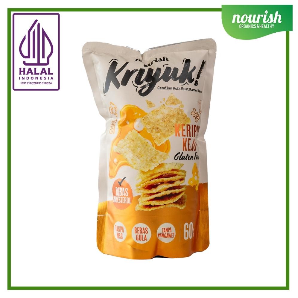 

KRIYUK! Keripik Keju Edam Gluten Free Bebas Kolesterol, NO MSG 60g Nugi