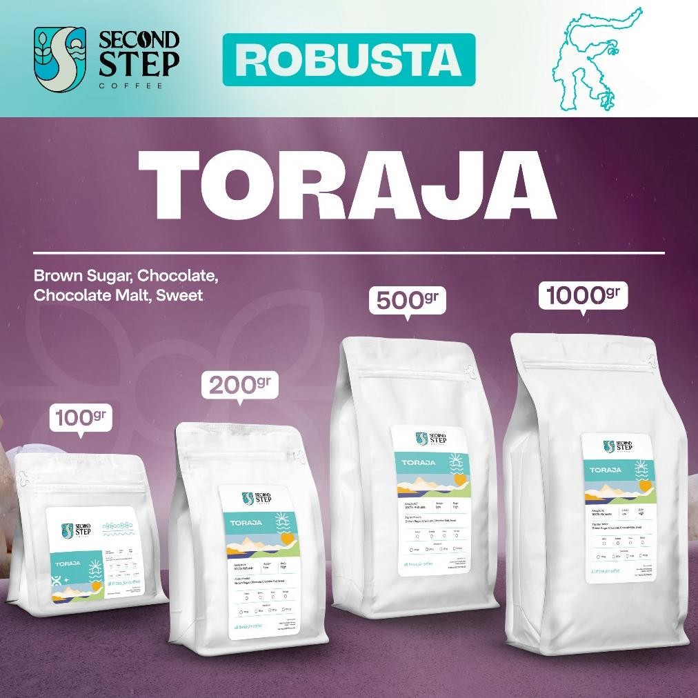 

Kopi Robusta Toraja Mamasa Sulawesi Coffee Bean Espresso Roasted Beans Nugi