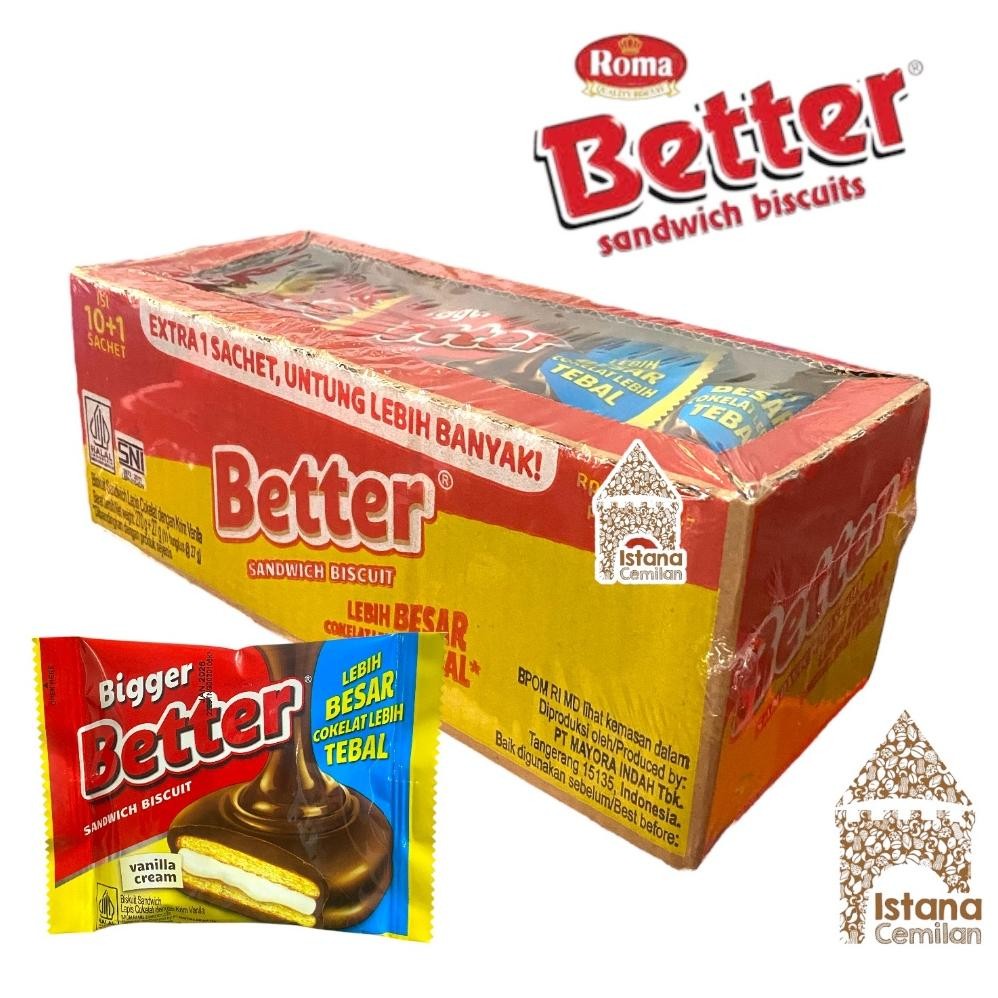 

Better Sandwich Biscuit Cokelat PACK Isi 10 Pcs Nugi