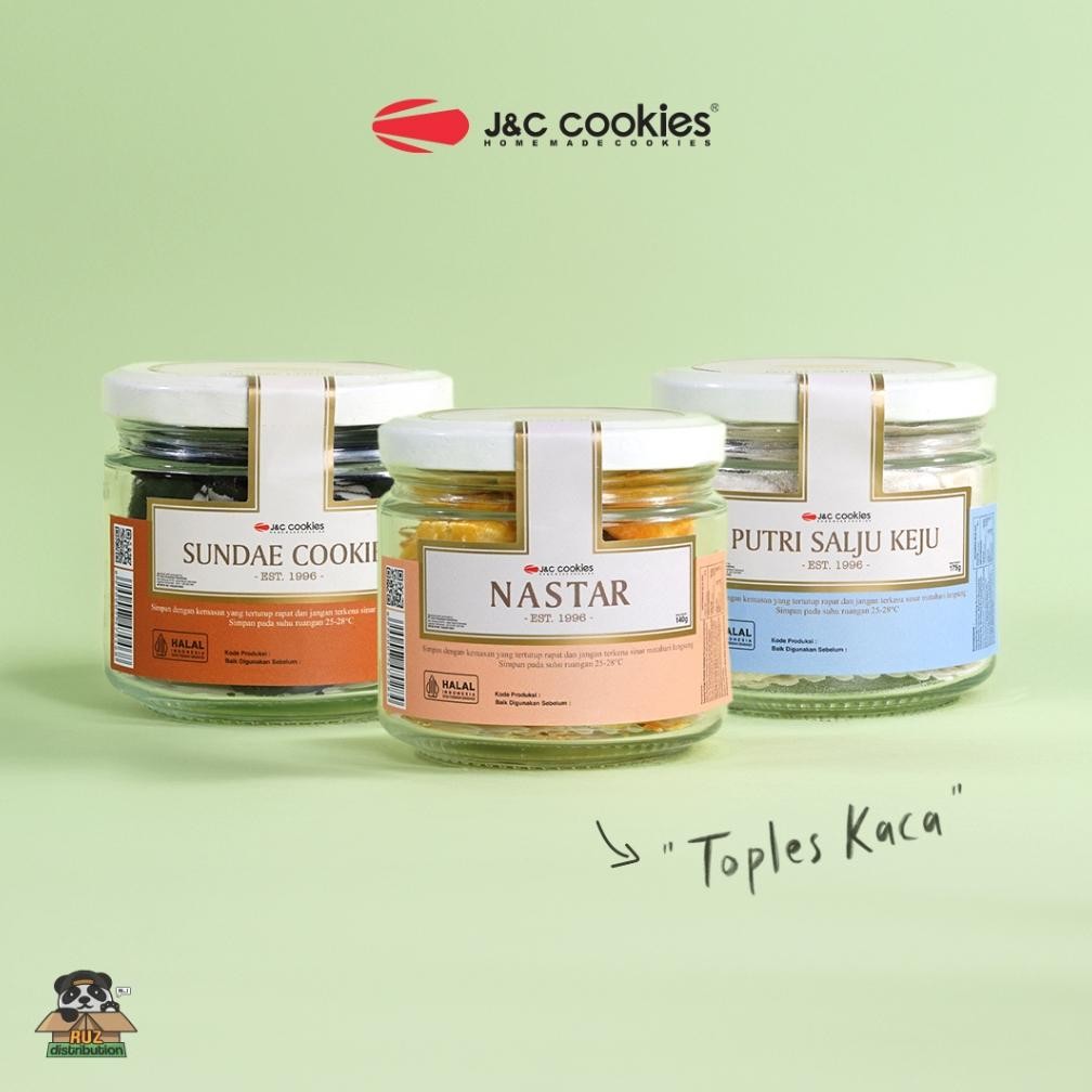 

J&C Cookies Kue Kering JNC Cookies Toples Kaca Kue Lebaran Nugi
