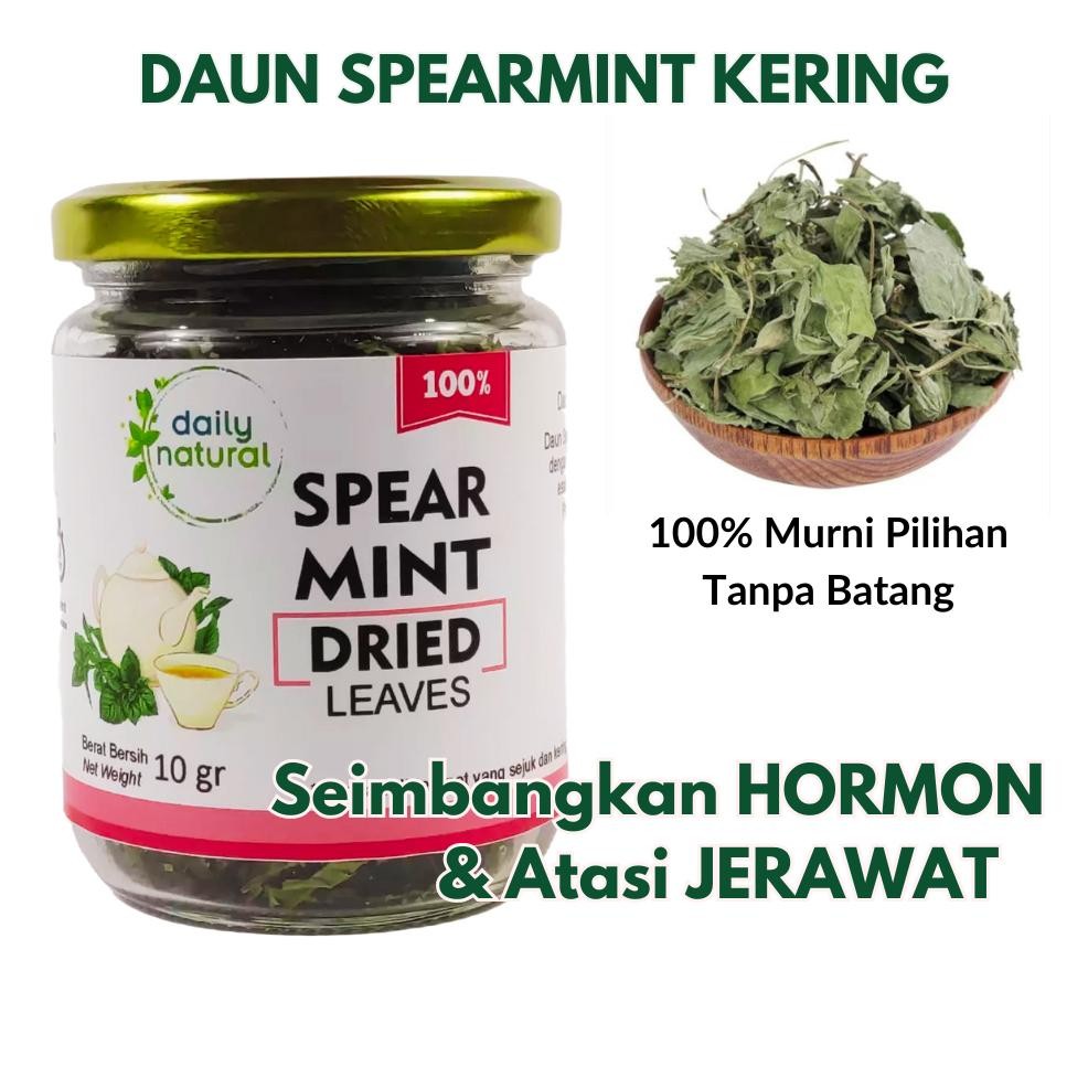 

Dried Spearmint Leaves, Daun Mint Kering Premium Tanpa Batang, Seimbangkan Hormon & Atasi Jerawat Nugi