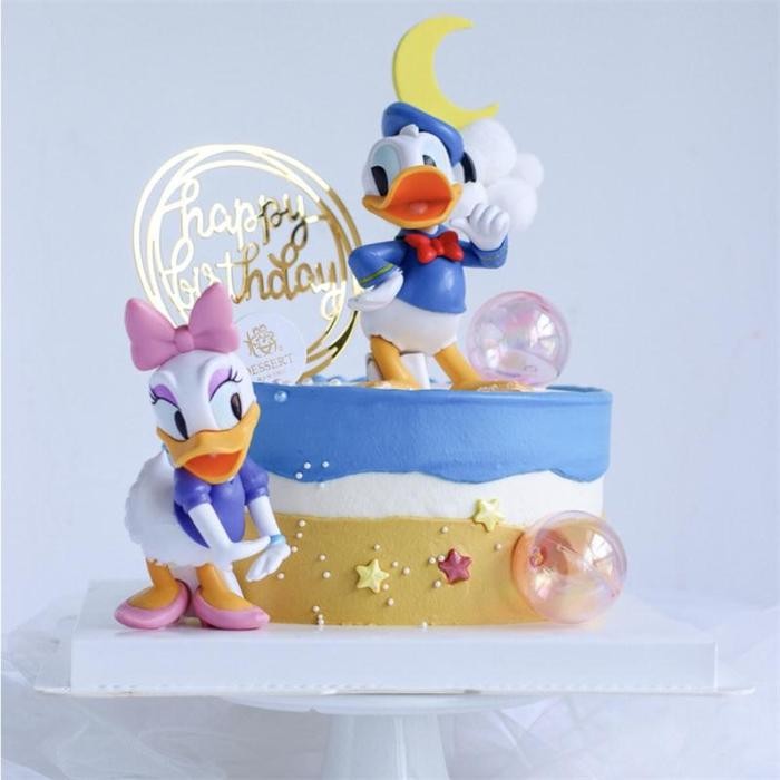 hiasan kue Donald duck/Miniatur Donald duck Desy/figure disney/donald