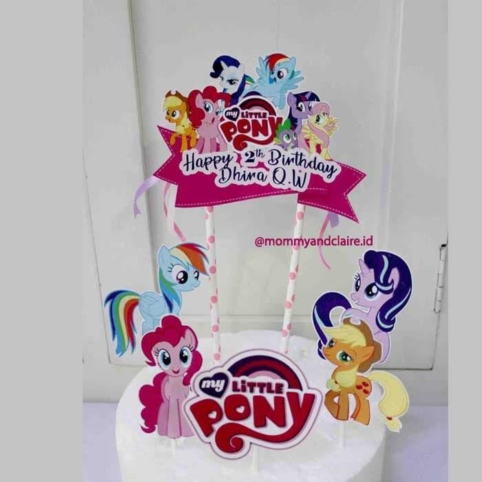 Cake Topper Little Pony/Hiasan Cake Little Pony/Cake Little Pony