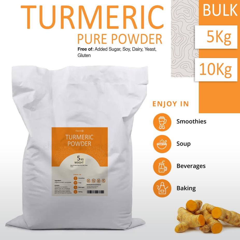 

Forestry Turmeric Powder 5Kg Pure Bubuk Kunyit