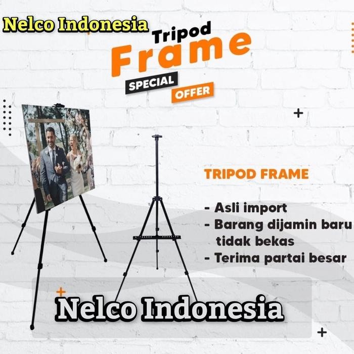 TRIPOD BANNER / KAKI STAND DISPLAY / KAKI TIANG IKLAN BARCODE DISPLAY AKRILIK BACKDROP