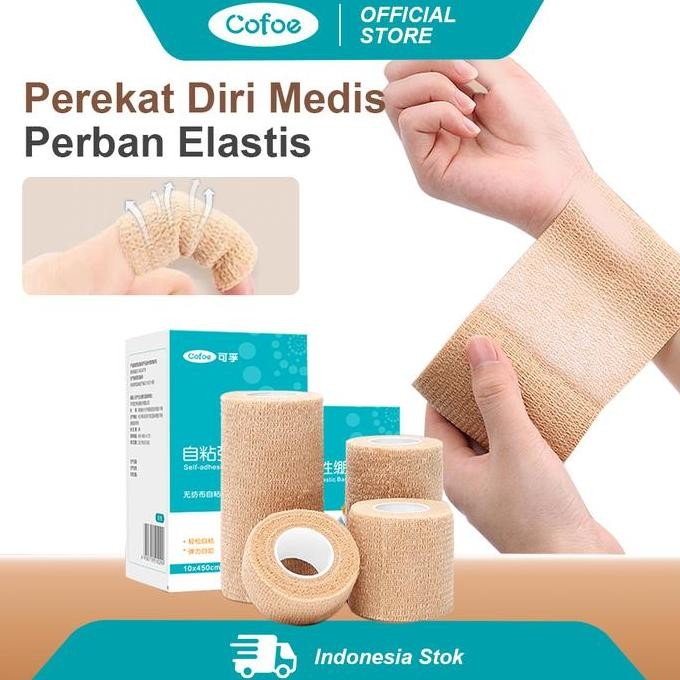 COD Perban Gulung Elastis Anti Air Medicrepe Buat Kaki Keseleo Pembalut Tulang Patah Elastic Bandage