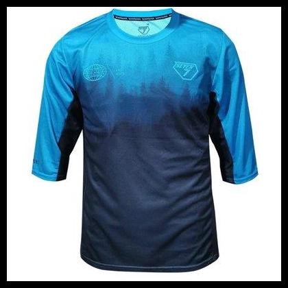 JERSEY SEPEDA SEVEN7 RIDE 77 MTB DOWNHILL ENDURO TRAIL BLUE ORIGINAL