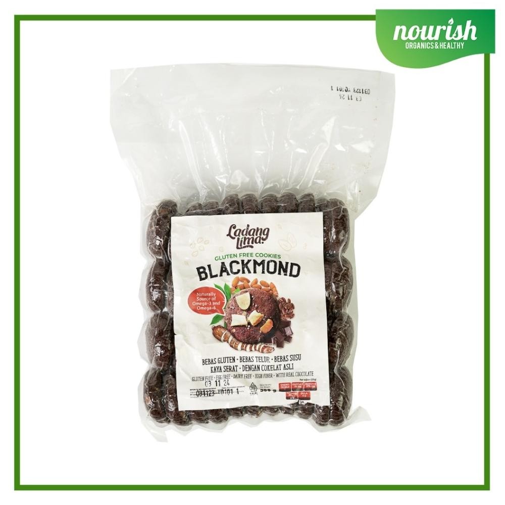 

Ladang Lima Blackmond / Healthy Food Snack / Cookies Gluten Free 500g Nugi