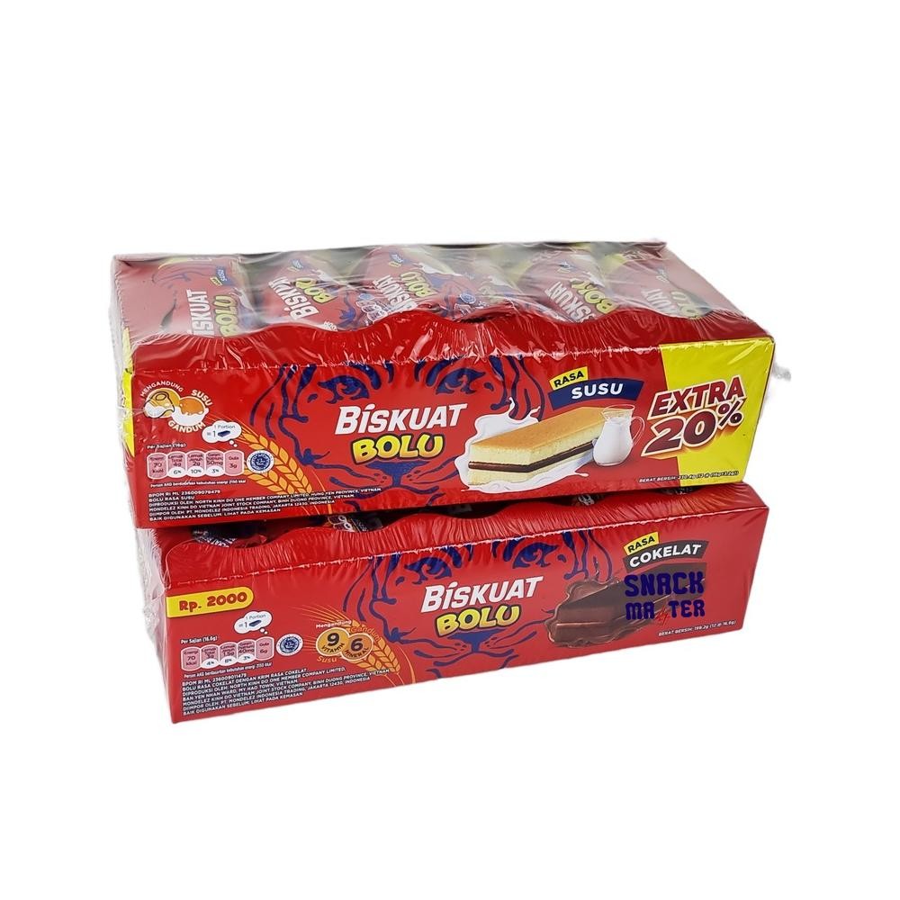 

Biskuat Bolu Cokelat - Netto 12Bks x 16gr. Nugi
