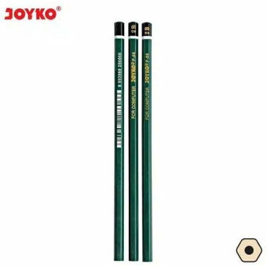 

(12Pc) Pensil Joyko 2B Tulis P 88 / Pencil Komputer Ujian Negara P88