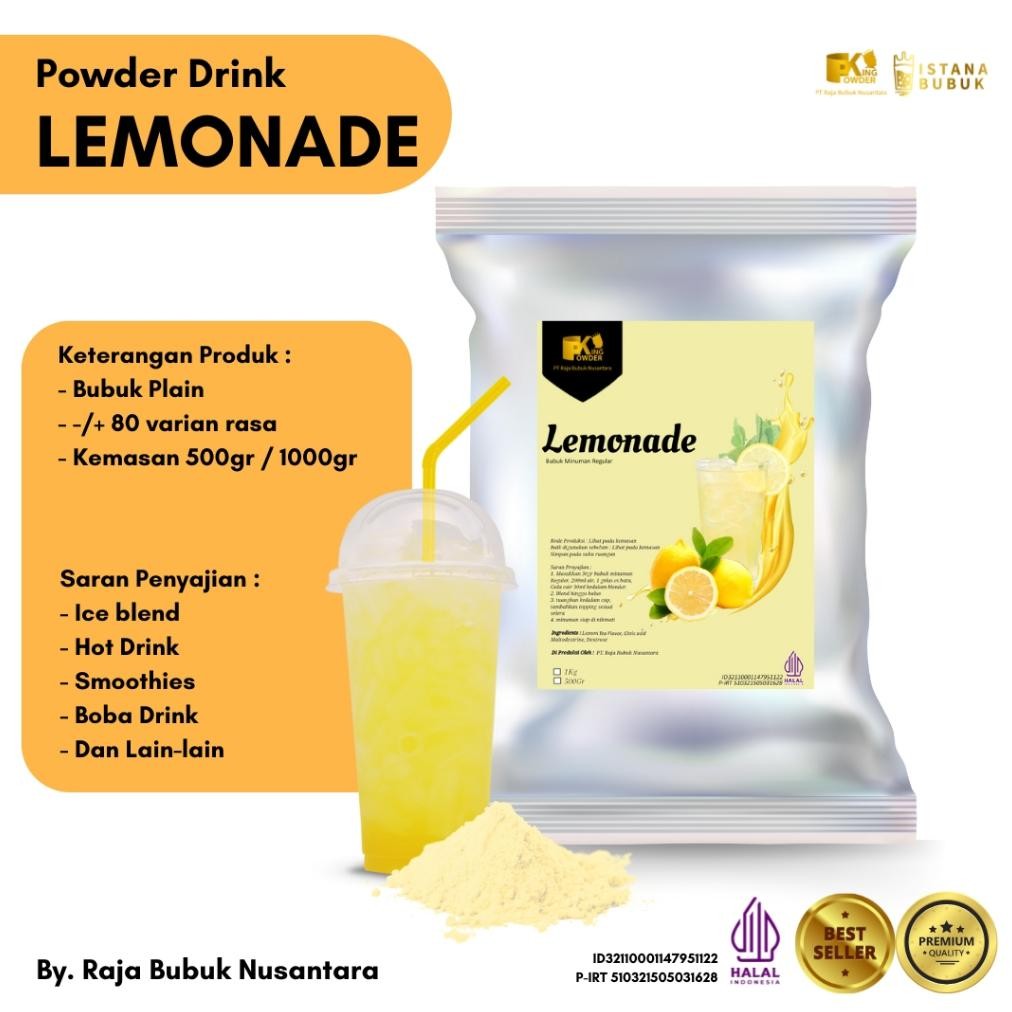 

Bubuk Lemonade 1Kg Bubuk Minuman LEMONADE 1KG Powder Drink Lemonade 1Kg Nugi