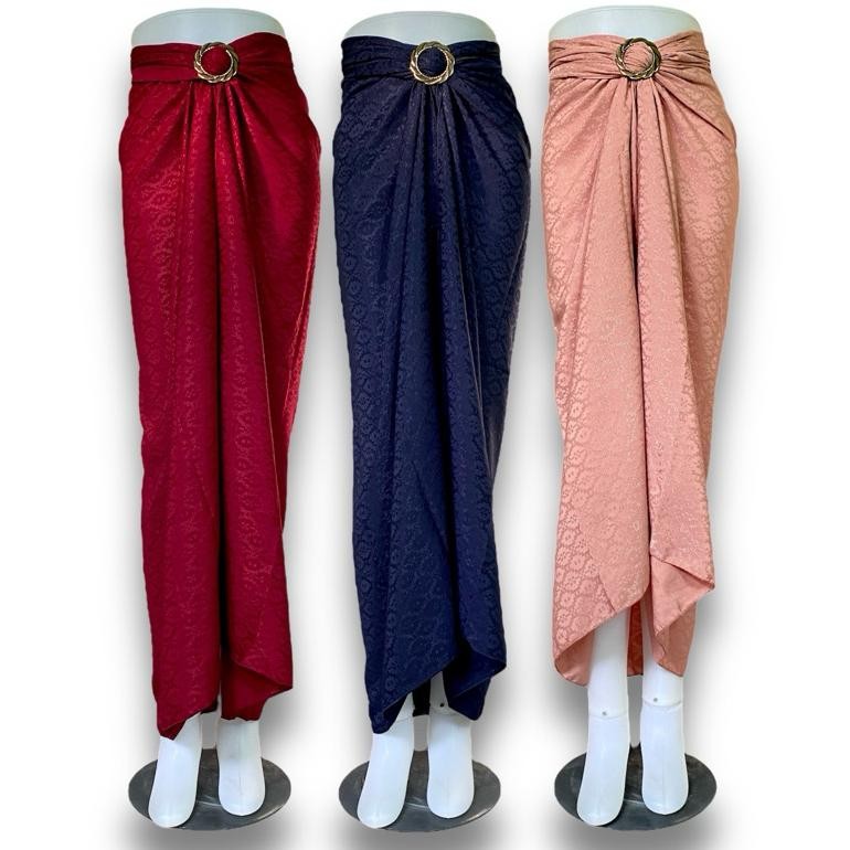 DR282>> Kebaya - Rok Lilit Polos Dobby Premium Skirt Dobby Bawahan Kebaya