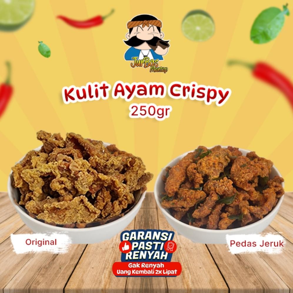 

Kulit Ayam Crispy 250 gram Nugi