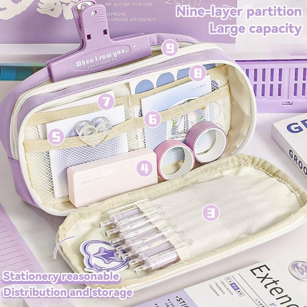 

Dvc-78 [Dotding] Kotak Pensil Tali Serut Ganda Lucu - Kapasitas Besar & Desain Minimalis, Cocok Untuk Tas Sekolah/Kerja H687 Dvc-78