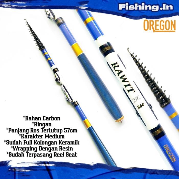 Joran Tegek Set Lengkap Kolong Ruas Pendek Oregon Rawit