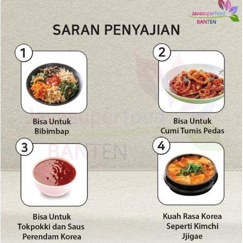 

Promo Saus Gochujang Halal Java Superfood 1Kg Saus Korea Pedas