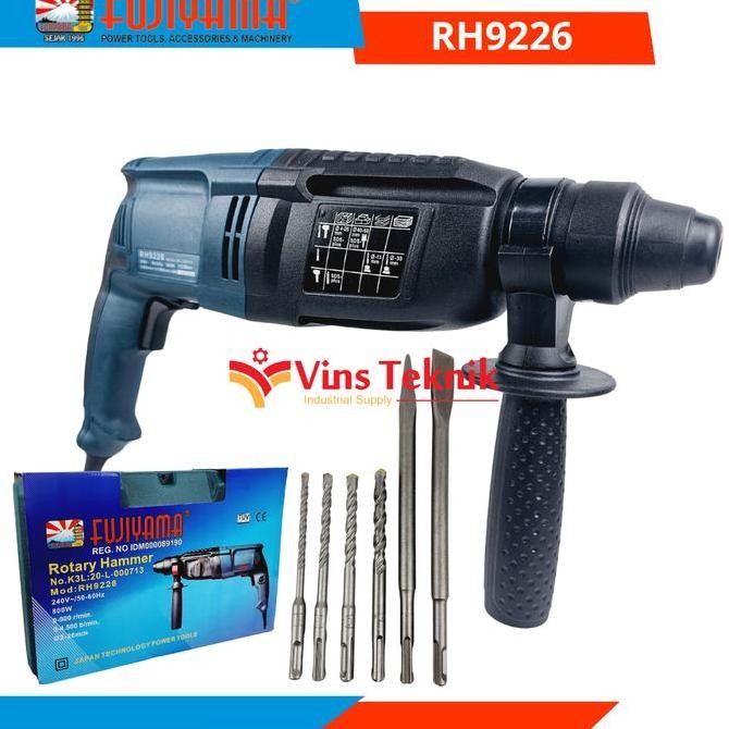 Mesin Bor Beton Rh9226 Fujiyama Hammer Drill Rh 9226