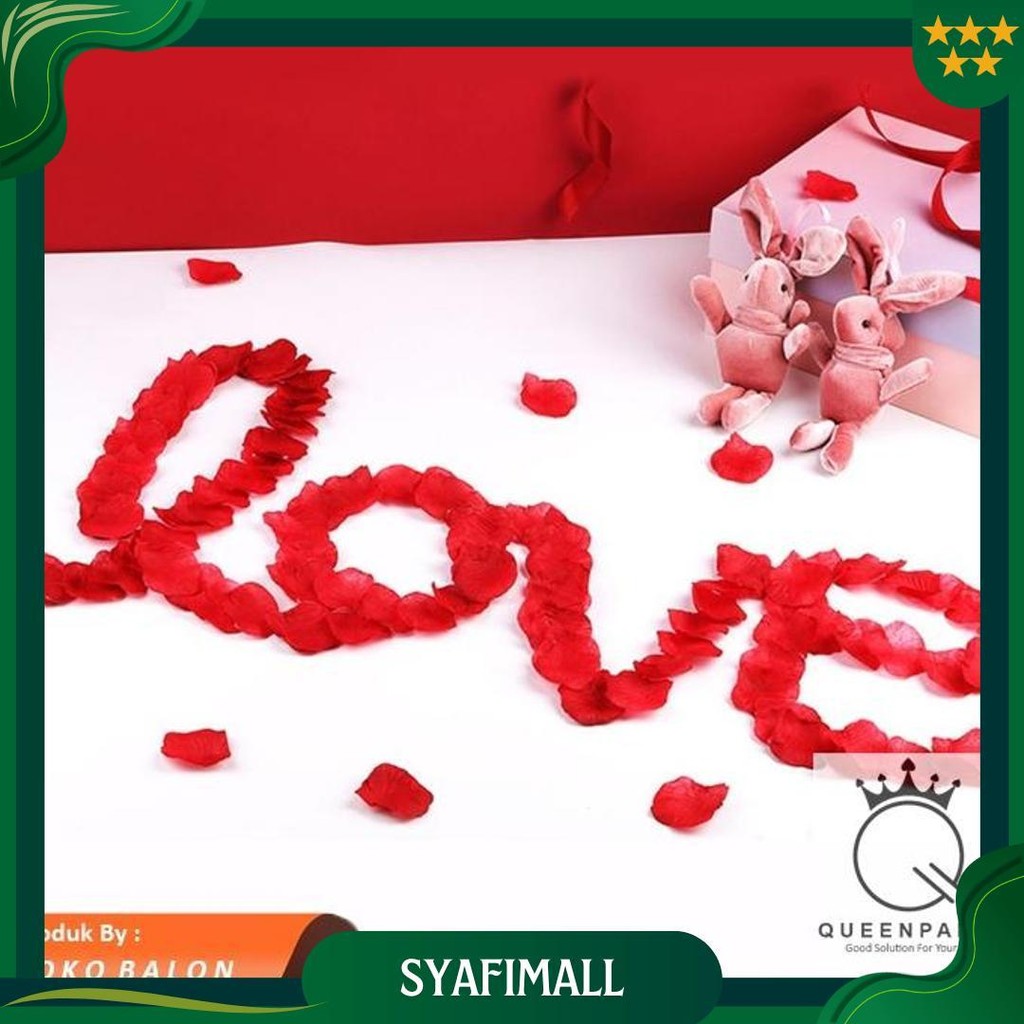 Rose Petal / Kelopak Bunga Mawar Imitasi / Kelopak Bunga Kain / Kelopak Bunga Tabur / Bunga Sebar / 