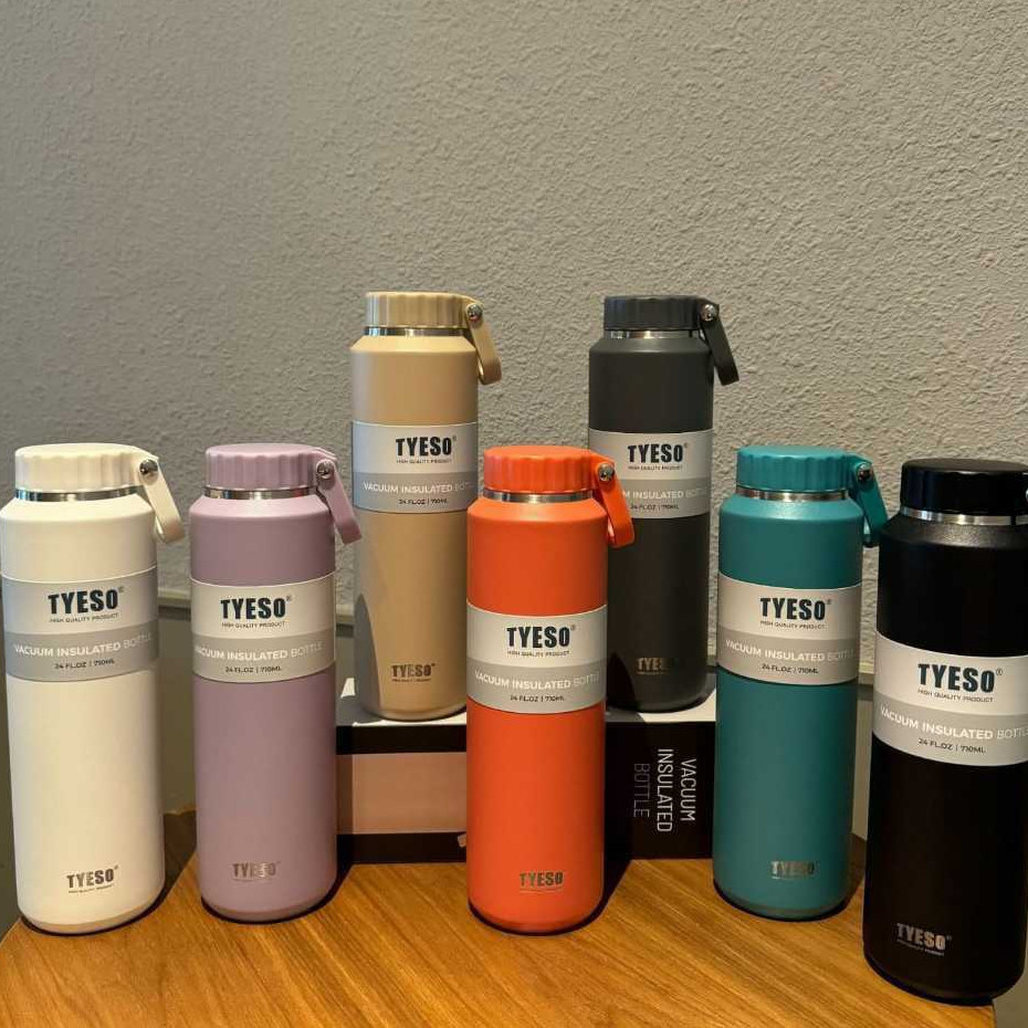 TYESO SPORT BOTTLE WITH HANDLE TYPE VACUUM INSULATED STAINLESS STEEL / TYESO SPORT BOTTLE