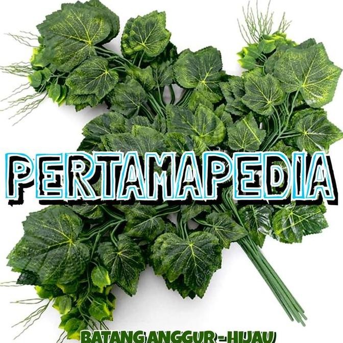 Tersedia Daun Anggur Plastik / Rumput Hias Batangan / Bunga Plastik Dekorasi Rumah
