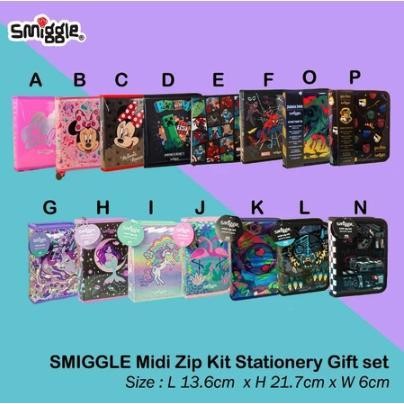 

Smiggle Midi Zip Kit Stationery Gift Set