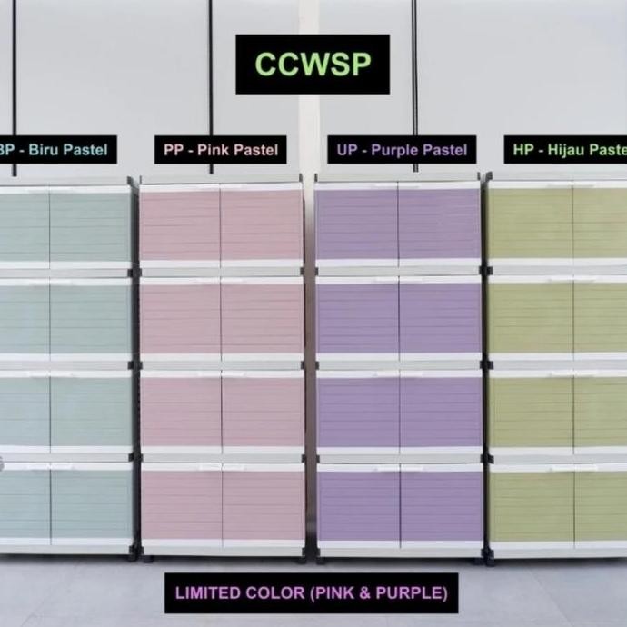 Lemari Plastik Susun 4 Besar/Lemari Baju Plastik Besar 4Susun